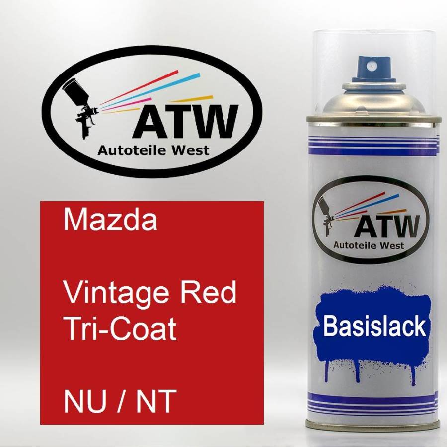 Mazda, Vintage Red Tricoat, NU / NT: 400ml Sprühdose, von ATW Autoteile West.